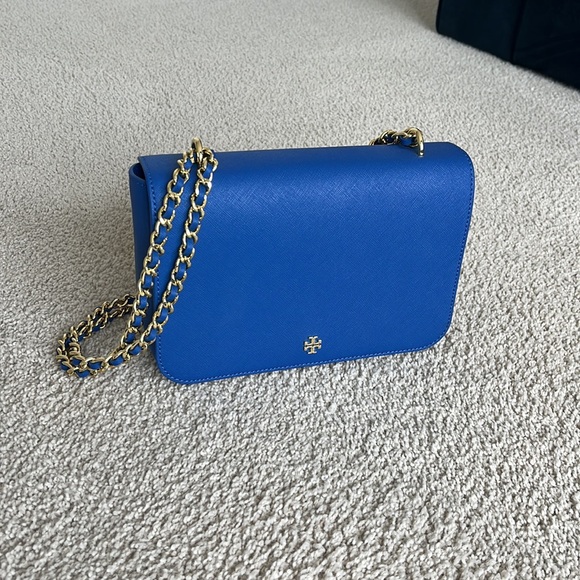 Tory Burch royal blue gold chain crossbody - Picture 2 of 6